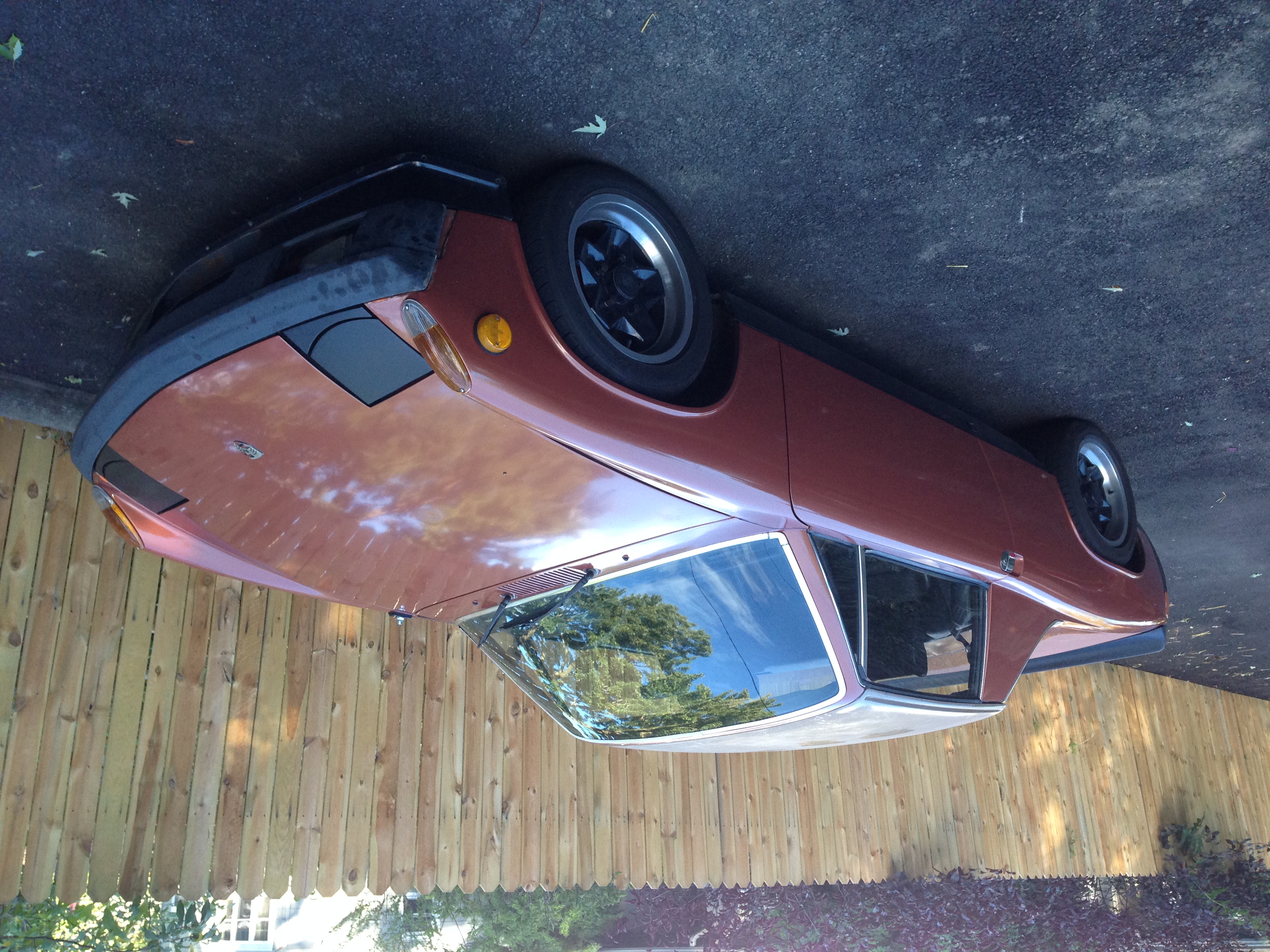 The starting point — a 1975 914 with a Chevy 350 swap